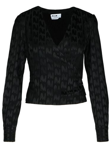 MSGM Black Viscose Blend Blouse - MSGM - Modalova