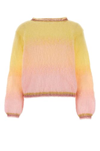 Multicolor Mohair Blend Sweater - Rose Carmine - Modalova