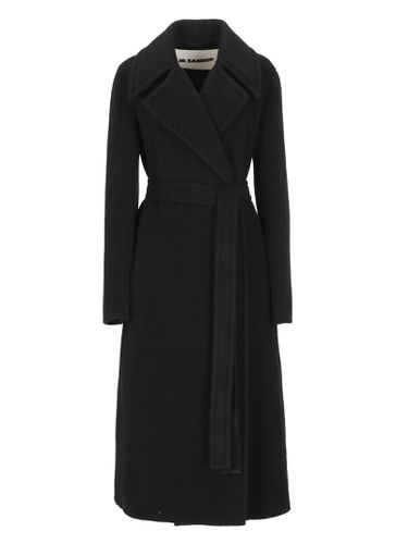 Jil Sander Black Wool Coat - Jil Sander - Modalova