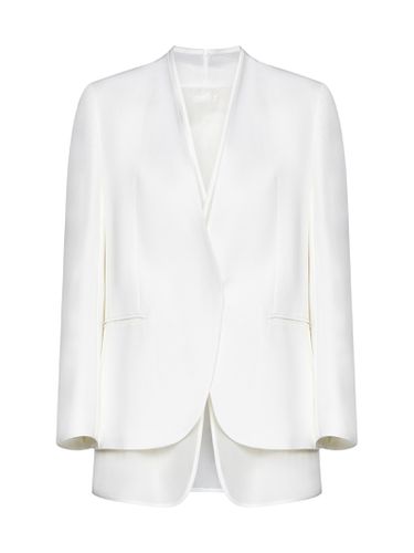 Single-breasted Organza Insert Blazer - Brunello Cucinelli - Modalova