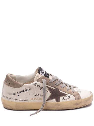 Super Star Nappa Upper Nylon Tongue Suede Star And Heel - Golden Goose - Modalova