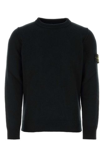 Midnight Blue Wool Blend Sweater - Stone Island - Modalova