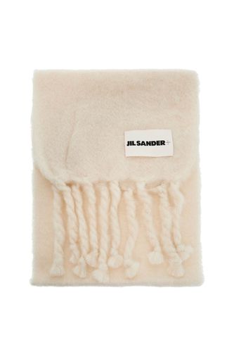 Jil Sander White Mohair Blend Scarf - Jil Sander - Modalova