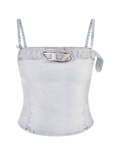 Diesel Light Blue De-lucy-s Top - Diesel - Modalova