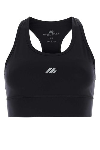 Black Stretch Nylon Crop-top - Balenciaga - Modalova