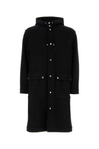 Aspesi Black Wool Blend Parka - Aspesi - Modalova