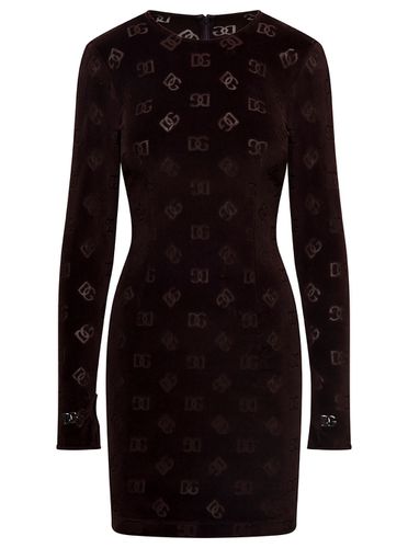 Dg Velvet Lon G Sleeves Dress - Dolce & Gabbana - Modalova