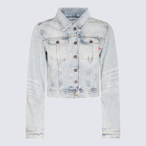 Light Blue Cotton Jacket - Diesel - Modalova