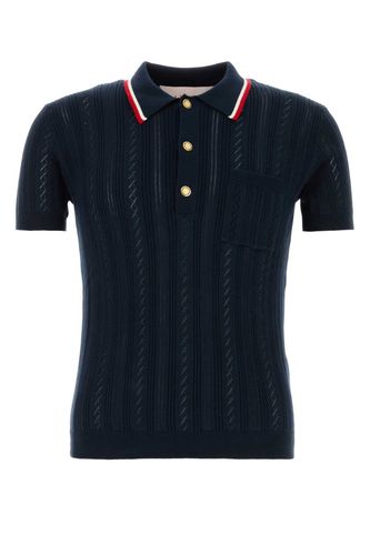 Navy Blue Cotton Polo Shirt - Valentino Garavani - Modalova