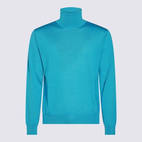 Valentino Blue Wool Knitwear - Valentino - Modalova