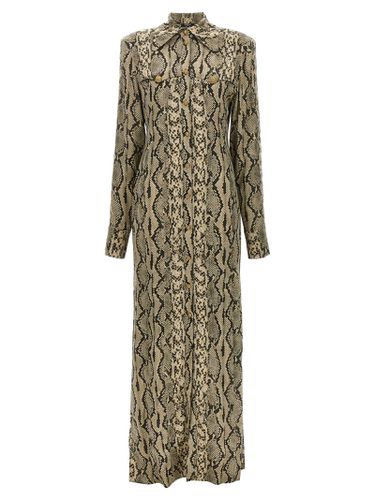 Balmain Python Pattern Shirt Dress - Balmain - Modalova