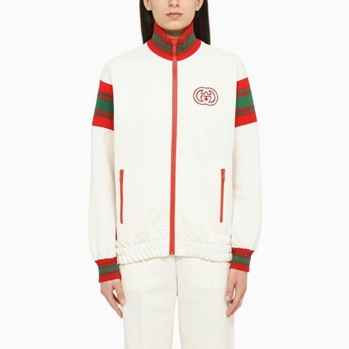 Gucci Ivory Sweatshirt With Zip - Gucci - Modalova