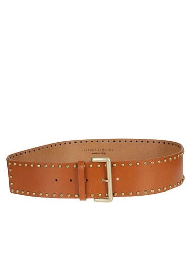 Alessia Belts Leather Brown - Zamattio - Modalova