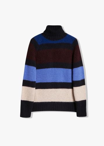 Aavalon Turtle-necked Striped Sweater - doppiaa - Modalova