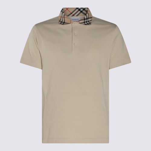 Burberry Beige Cotton Polo Shirt - Burberry - Modalova