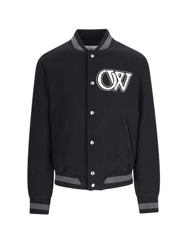 Off-White Wool Varsity Bomber - Off-White - Modalova