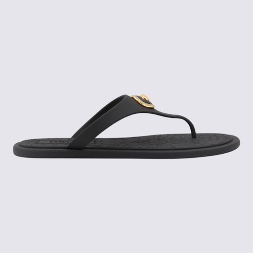 Versace Black Flats - Versace - Modalova