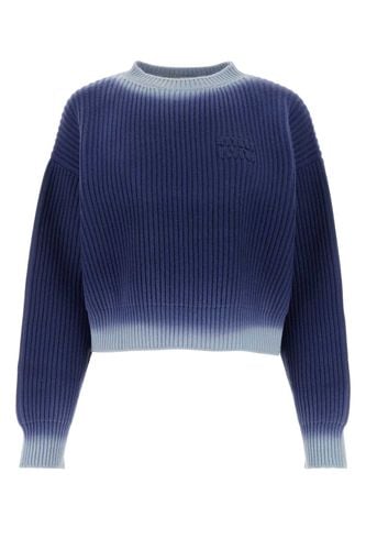 Miu Miu Blue Wool Sweater - Miu Miu - Modalova