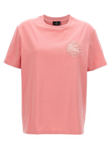 Etro Logo Embroidery T-shirt - Etro - Modalova