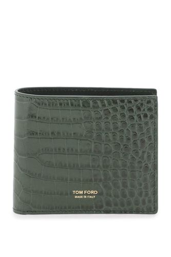 Tom Ford Croc T Line Wallet - Tom Ford - Modalova