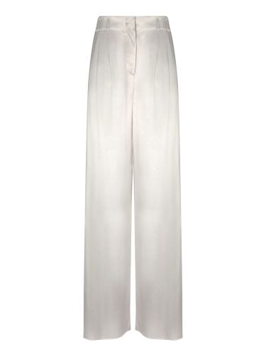 Light Wide-leg Viscose Pants - Giorgio Armani - Modalova