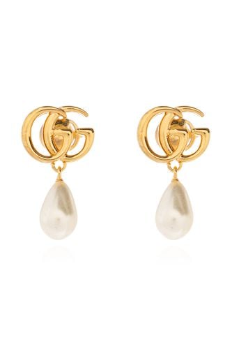 Gucci Earrings With Pearl Pendant - Gucci - Modalova