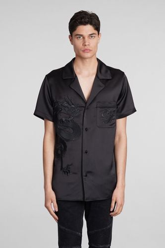 Balmain Shirt In Black Polyester - Balmain - Modalova