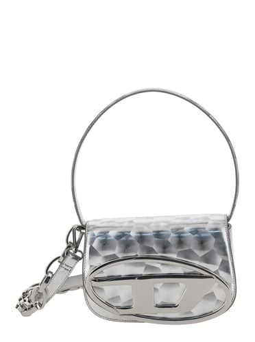Dr Silver Shoulder Bag With Front Oval D Logo In Techno Fabric Woman - Diesel - Modalova