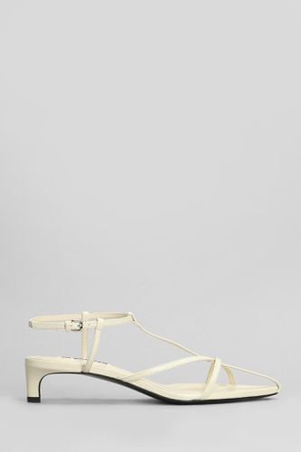 Jil Sander Ivory Leather Sandals - Jil Sander - Modalova