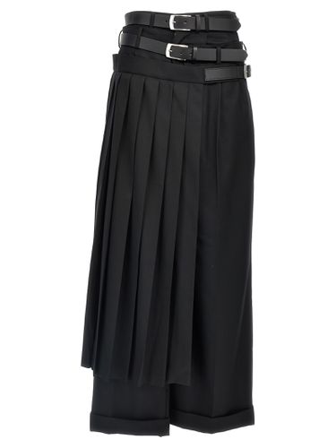 Belt Pleated Insert Pants - Junya Watanabe - Modalova