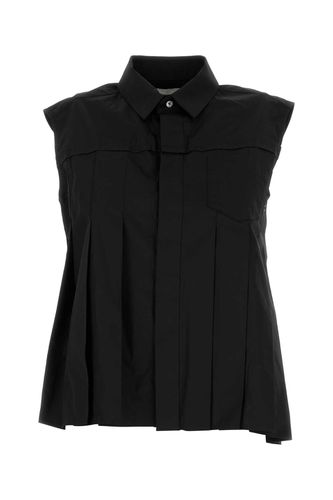 Sacai Black Poplin Blouse - Sacai - Modalova