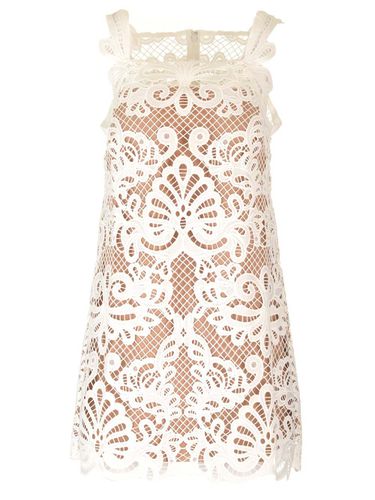 Lace A-line Sheath Dress - self-portrait - Modalova