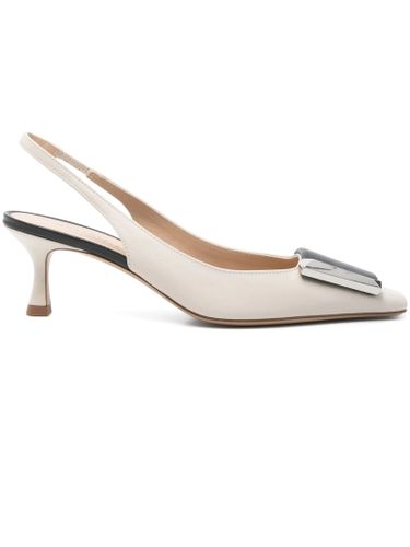 Ecru Leather Arienne Pumps - Roberto Festa - Modalova