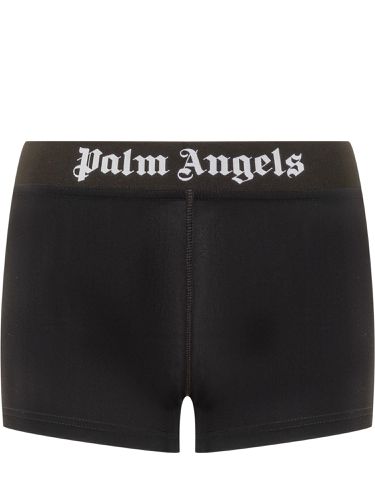 Logo-printed High-waist Sport Shorts - Palm Angels - Modalova