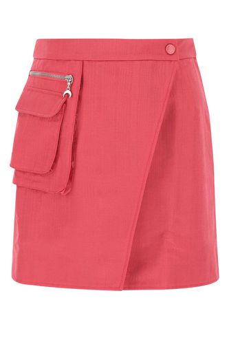 Fuchsia Nylon Mini Skirt - Marine Serre - Modalova