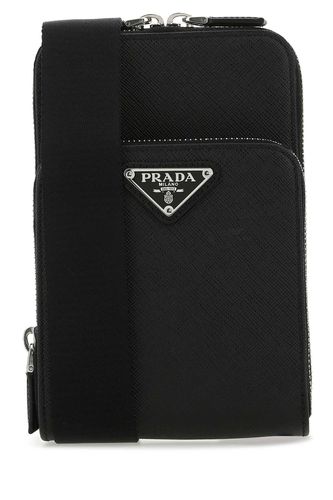 Prada Black Leather Phone Case - Prada - Modalova