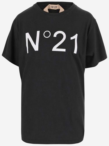 N.21 Cotton T-shirt With Logo - N.21 - Modalova