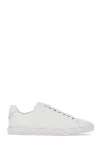 White Leather Diamond Light Sneakers - Jimmy Choo - Modalova