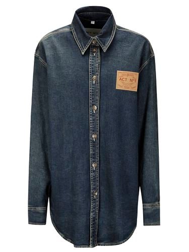 Act n.1 Logo Denim Shirt - Act n.1 - Modalova