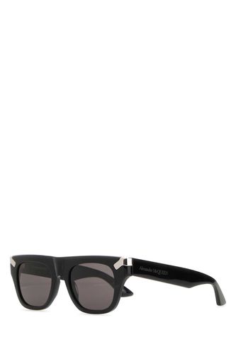 Black Acetate Punk Rivet Sunglasses - Alexander McQueen - Modalova