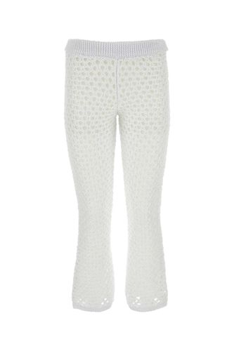 White Mesh Escape Pant - Valentino Garavani - Modalova