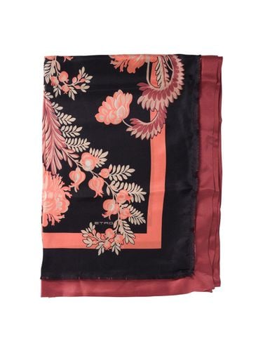 Floral Printed Finished Edge Scarf - Etro - Modalova