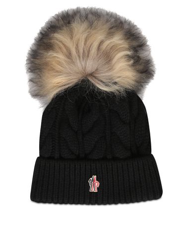 Pompom Knit Beanie Hat - Moncler Grenoble - Modalova