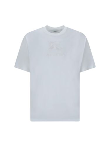 Burberry White Cotton T-shirt - Burberry - Modalova