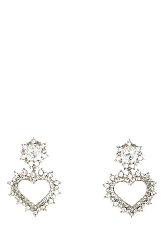 Embellished Metal Earrings - Alessandra Rich - Modalova