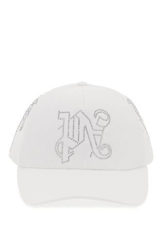 Pa Monogram Baseball Cap - Palm Angels - Modalova