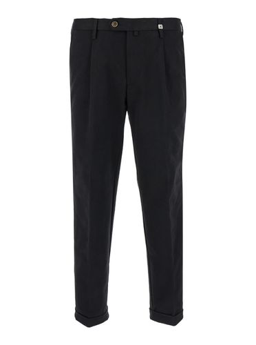 Black High Waist Pants In Stretch Fabric Man - Myths - Modalova