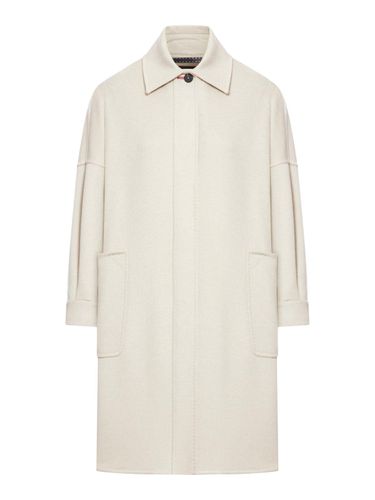 Button Detailed Long-sleeved Coat - Max Mara Atelier - Modalova