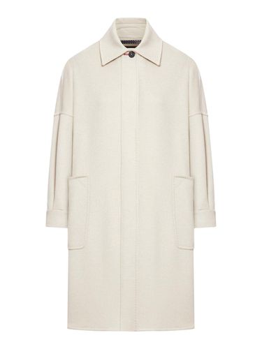 Button Detailed Long-sleeved Coat - Max Mara Atelier - Modalova