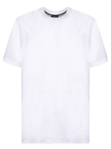 Brioni Golf Logo White Polo Shirt - Brioni - Modalova